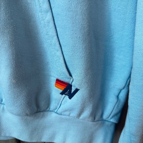 Aviator Nation Palm Tree Festival Dana Point Zip Up Hoodie in Ocean Blue Size L - Picture 5 of 10